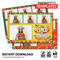 Cinco de Mayo Festivity 4-pose Postcard