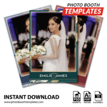 Graphic Floral Wedding iPad Portrait