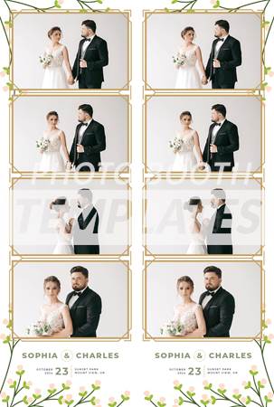 Budding Romance 4-up Strips