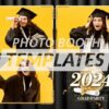 Graduation Ceremony 3-pose Postcard