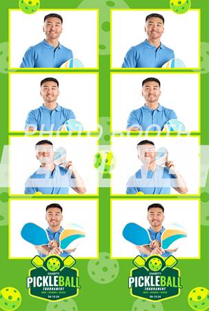 Pickleball Event 4-up Strips