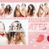 Romantic Love Birds 4-pose Postcard