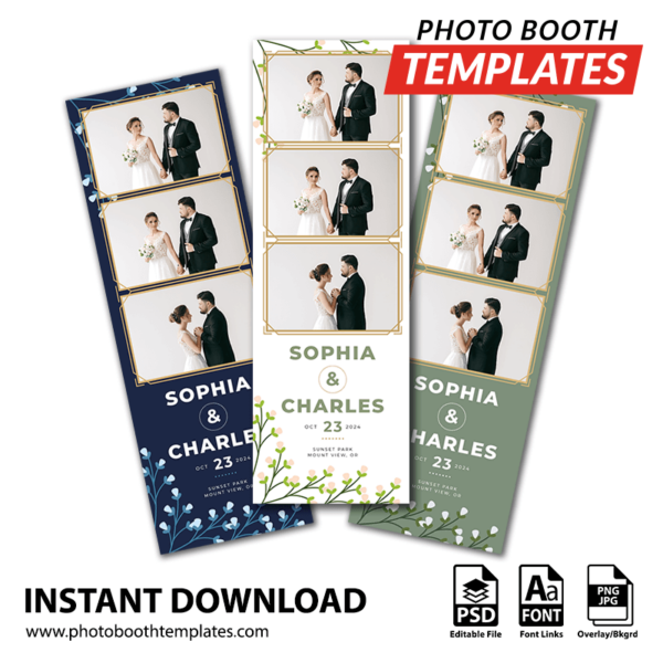 Budding Romance 3-up Strips 1 Budding Romance 3-up Strips
