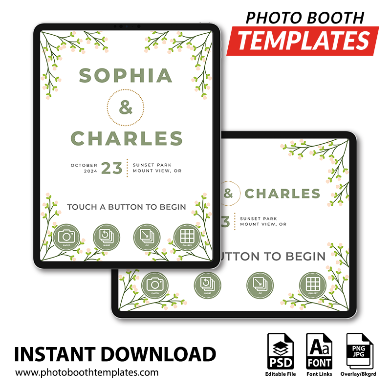 Budding Romance iPad Welcome Screens