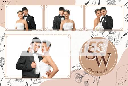 Floral Harmony 4-pose Postcard