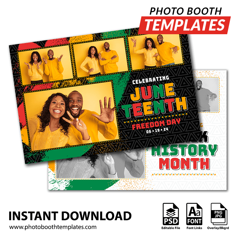 Juneteenth Celebration 4-pose Postcard