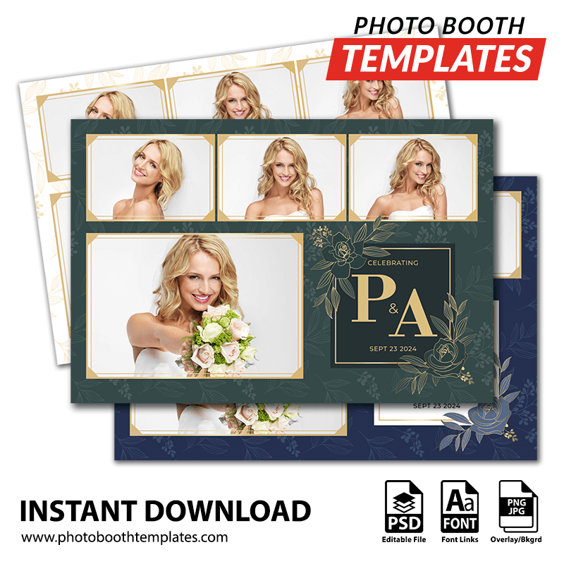 Classic Elegance 4-pose Postcard