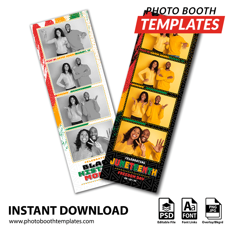 Juneteenth Celebration 4-up Strips