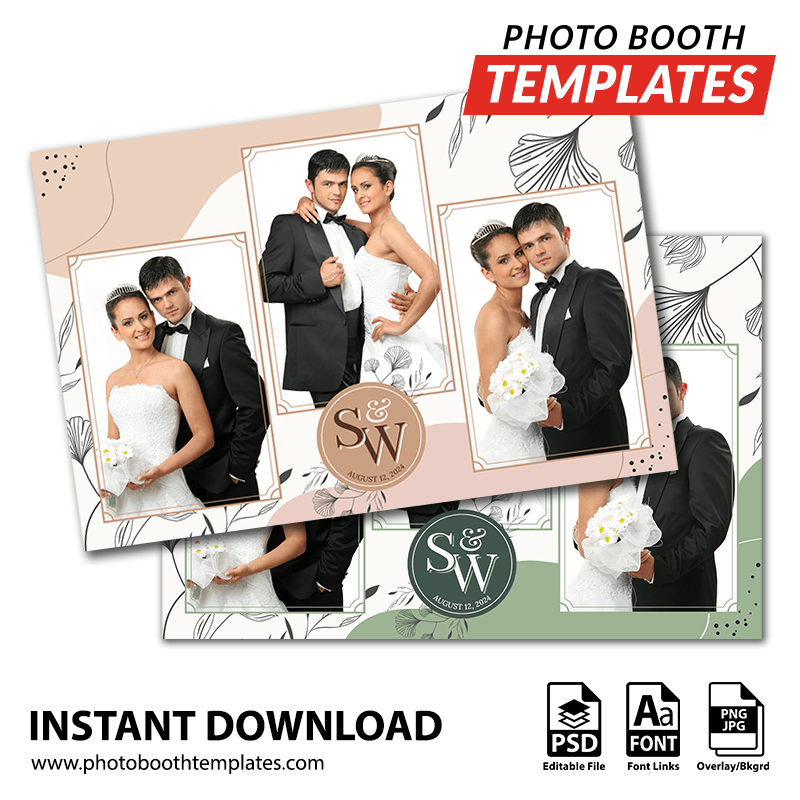 Floral Harmony 3-pose Postcard