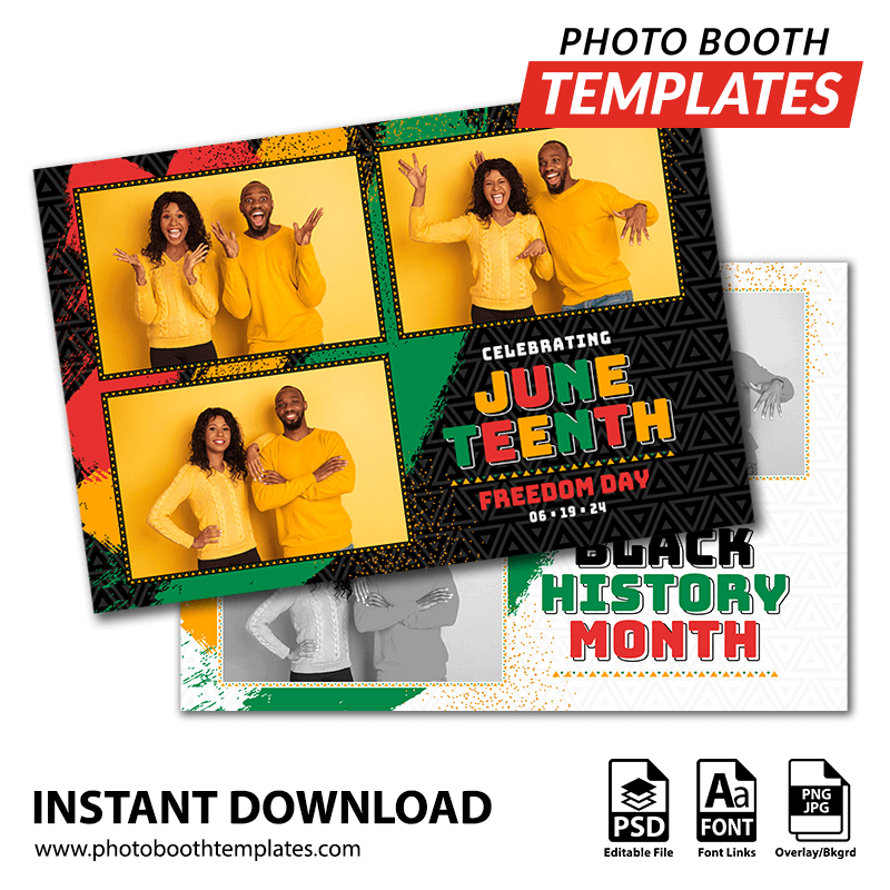 Juneteenth Celebration 3-pose Postcard