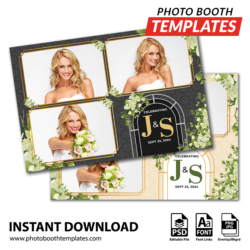 Garden Arbor 3-pose Postcard