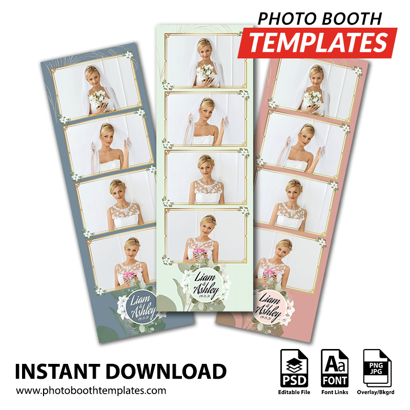 Botanical Grace 4-up Strips