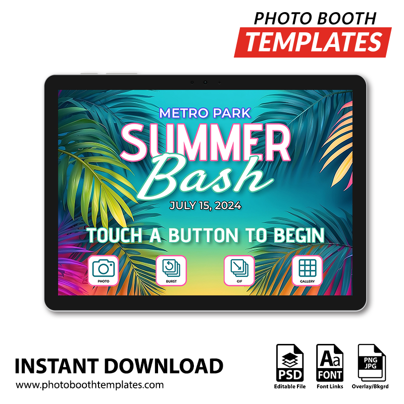 Summer Bash PC Welcome Screens