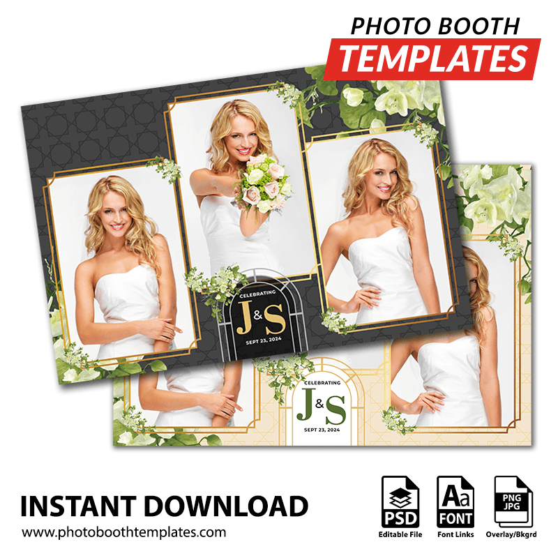 Garden Arbor 3-pose Postcard