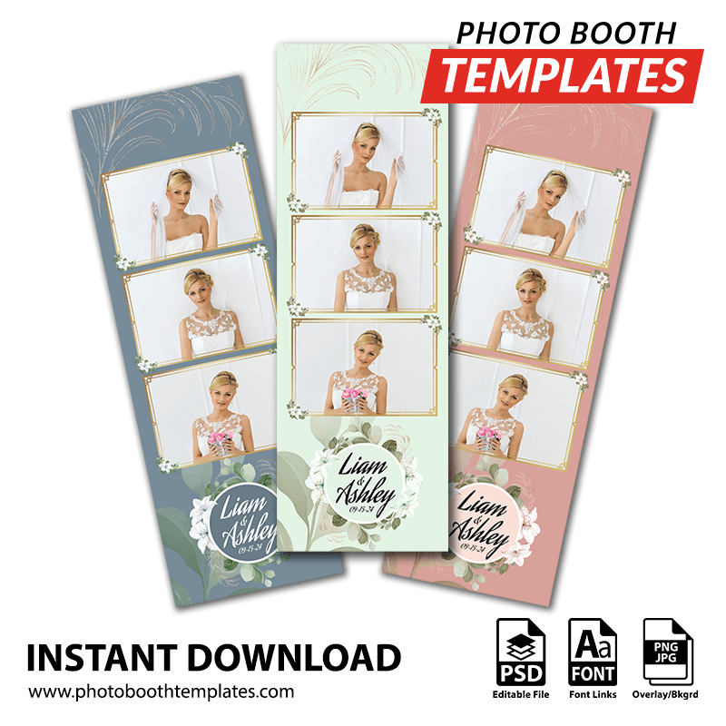 Botanical Grace 3-up Strips