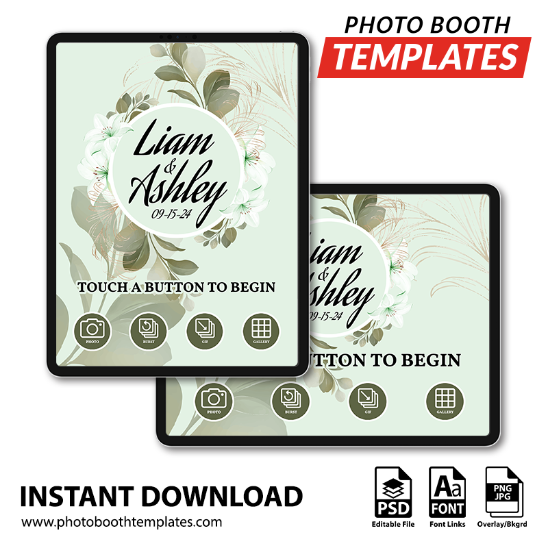 Botanical Grace iPad Welcome Screens