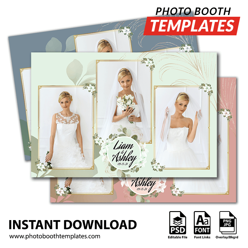 Botanical Grace 3-pose Postcard