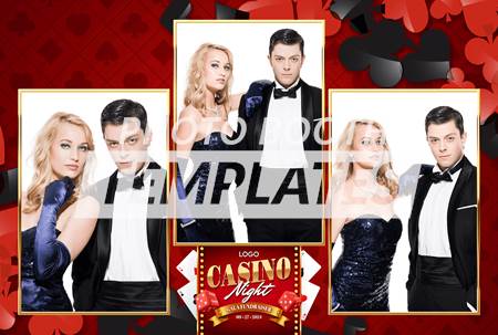 Casino Royale 3-pose Postcard