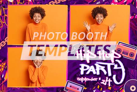 Hip Hop Celebration 3-pose Postcard