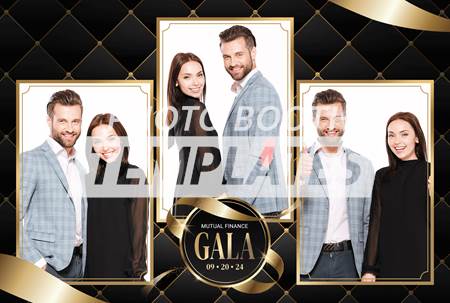 Lustrous Ribbon 3-pose Postcard