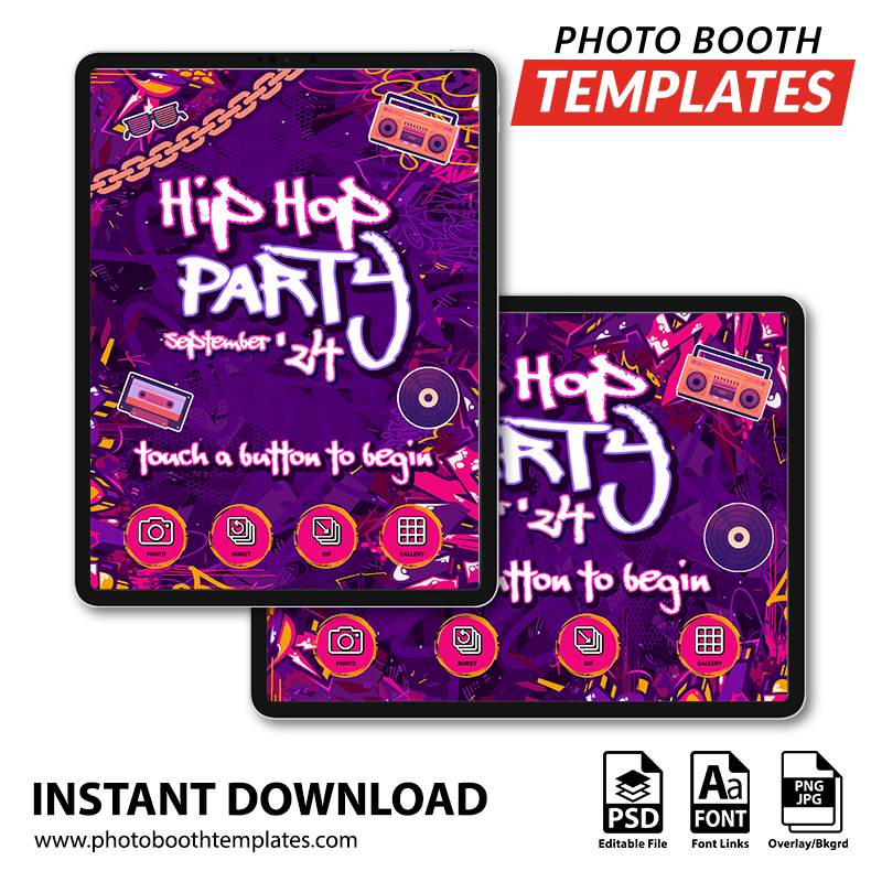 Hip Hop Celebration iPad Welcome Screens