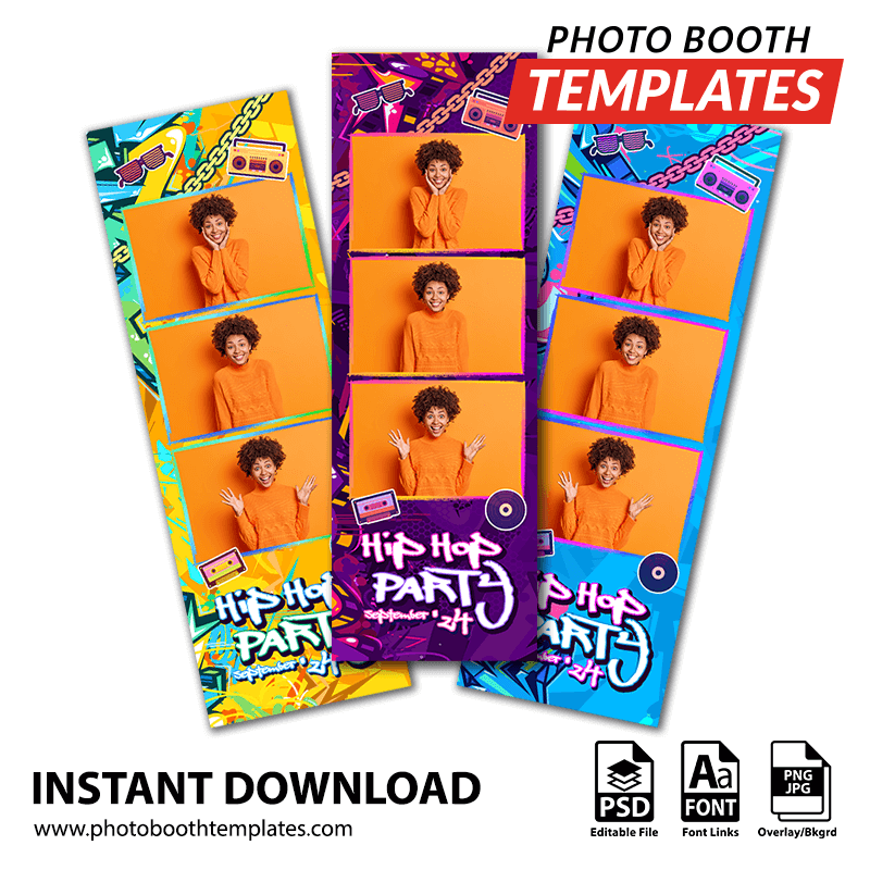 Hip Hop Celebration 3-up Strips