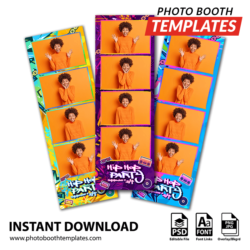 Hip Hop Celebration 4-up Strips