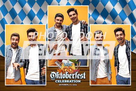 Oktoberfest Extravaganza 3-pose Postcard