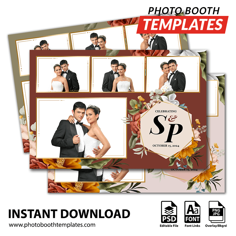 Autumn Embrace 4-pose Postcard