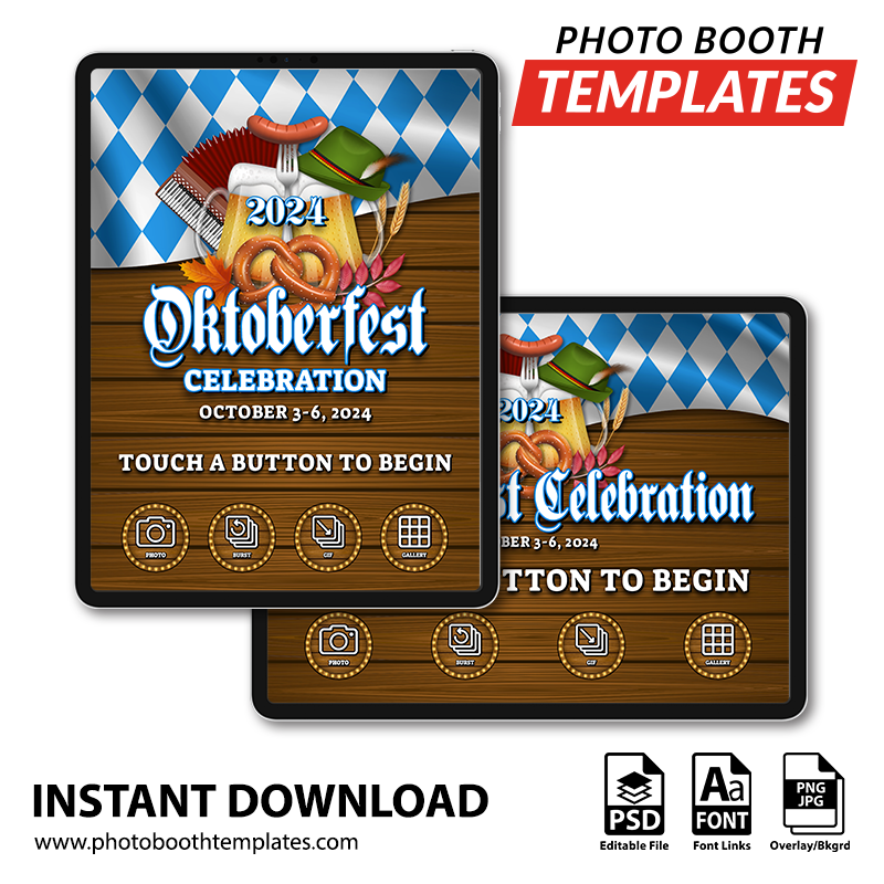 Oktoberfest Extravaganza iPad Welcome Screens