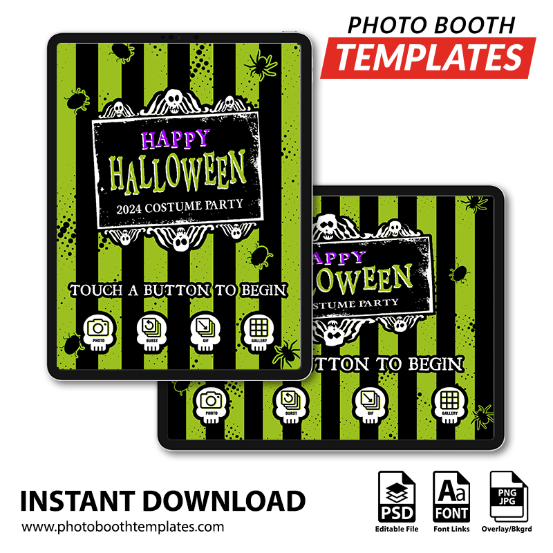 Halloween Showtime iPad Welcome Screens