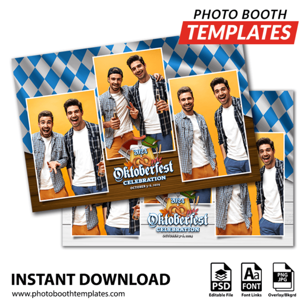 Oktoberfest Extravaganza 3-pose Postcard