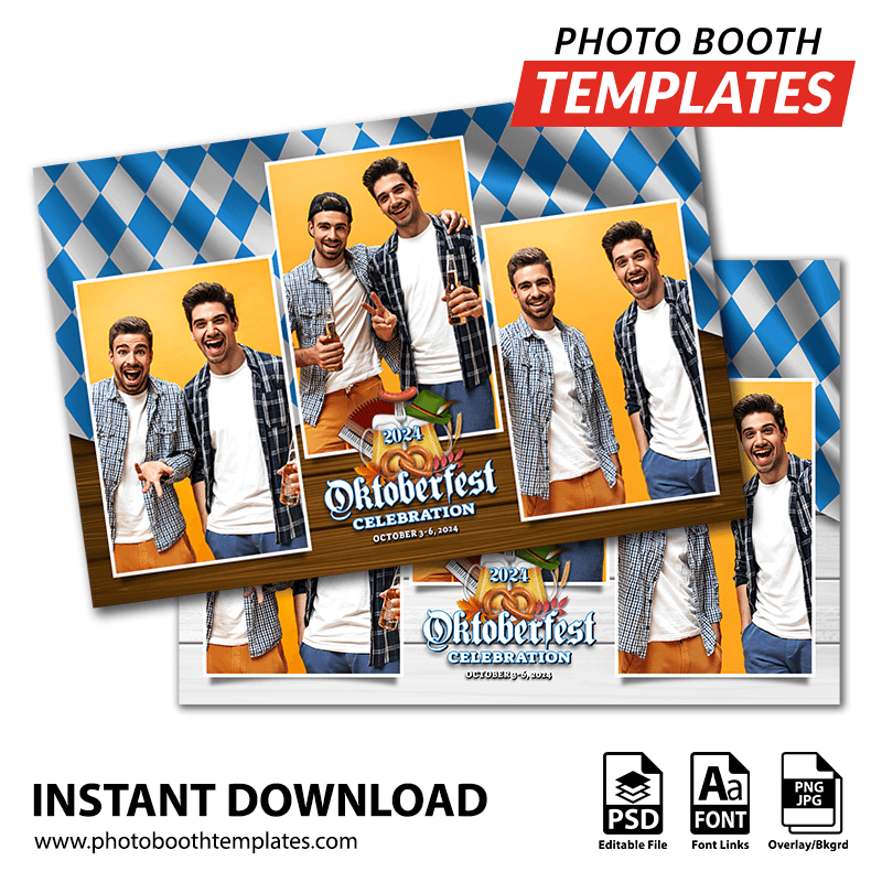 Oktoberfest Extravaganza 3-pose Postcard