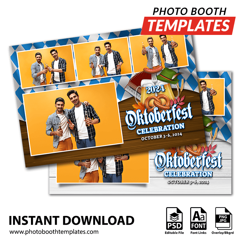 Oktoberfest Extravaganza 4-pose Postcard