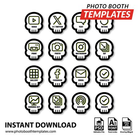 Halloween Showtime Buttons