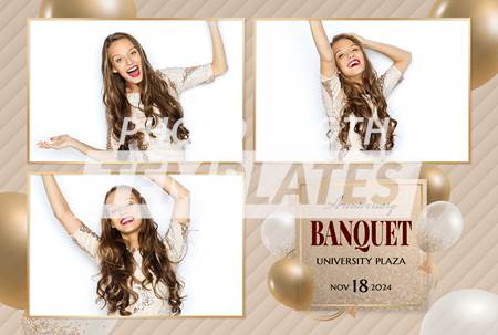 Glamorous Event 3-pose Postcard