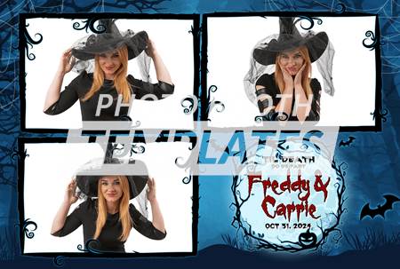 Moonlit Fright 3-pose Postcard 2 Moonlit Fright 3-pose Postcard