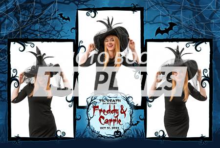 Moonlit Fright 3-pose Postcard