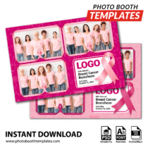Breast Cancer Event 3-pose Postcard