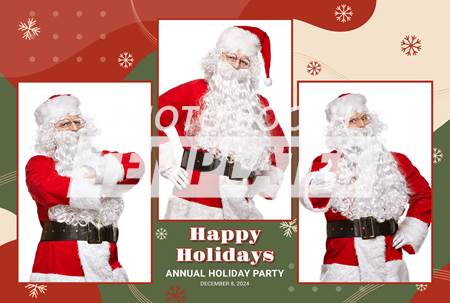 Holiday Bliss 3-pose Postcard