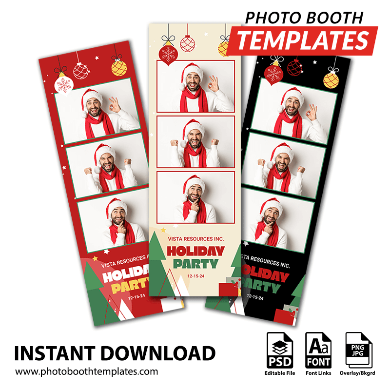 Holiday Whimsy 3-up Strips