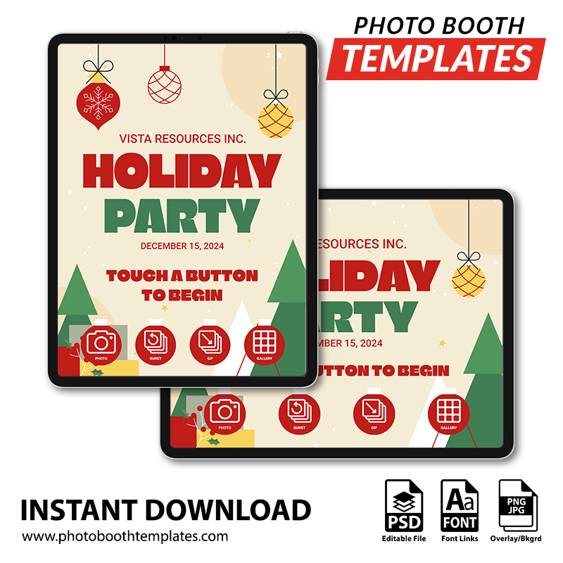 Holiday Whimsy iPad Welcome Screens