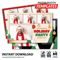 Holiday Whimsy 4-pose Postcard