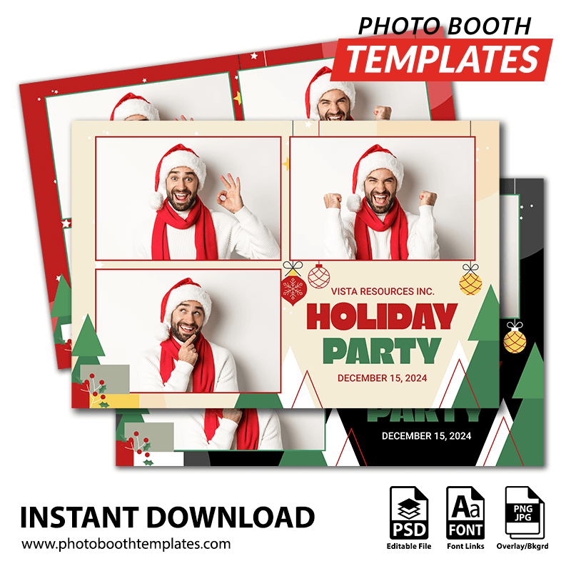 Holiday Whimsy 3-pose Postcard