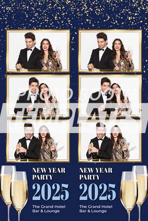 Champagne Affair 3-up Strips