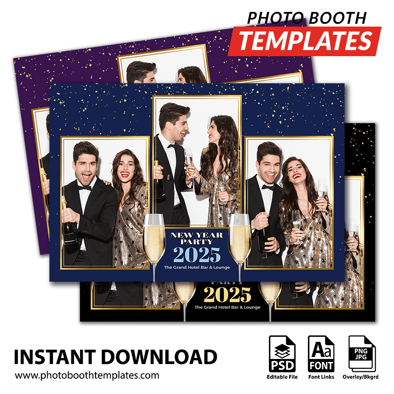 Champagne Affair 3-pose Postcard