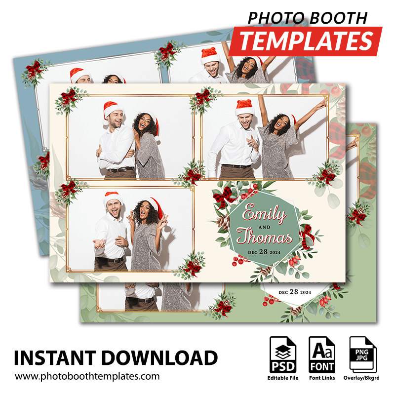 Holiday Elegance 3-pose Postcard