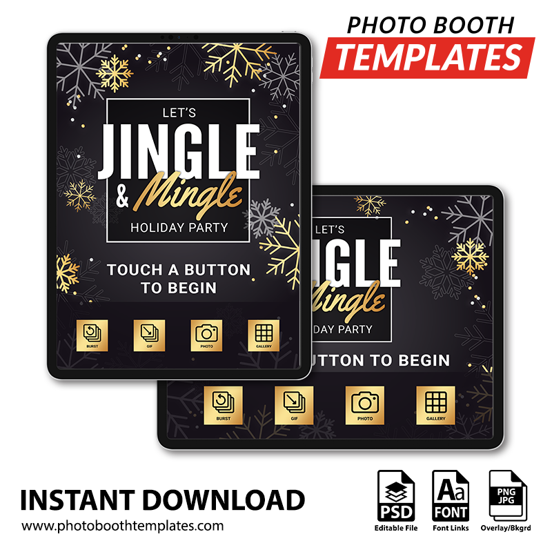 Season's Snowflakes iPad Welcome Screens
