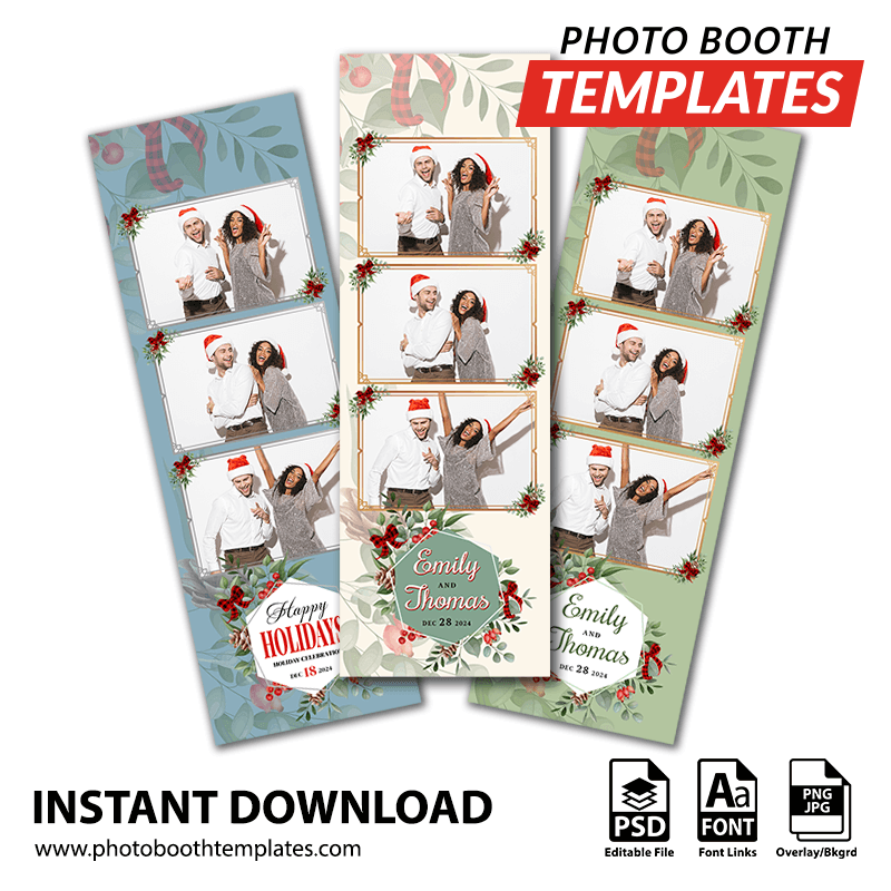 Holiday Elegance 3-up Strips