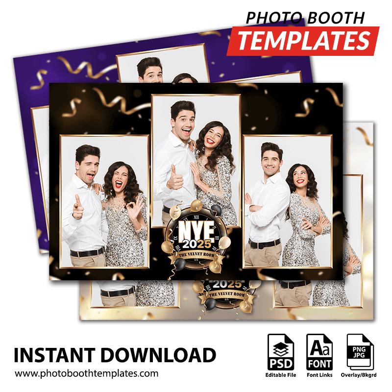 New Year Blast 3-pose Postcard